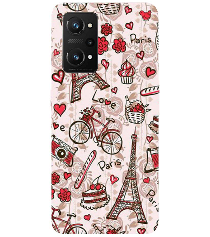 D2109-Love In Paris Back Cover for Realme X7 Max 5G