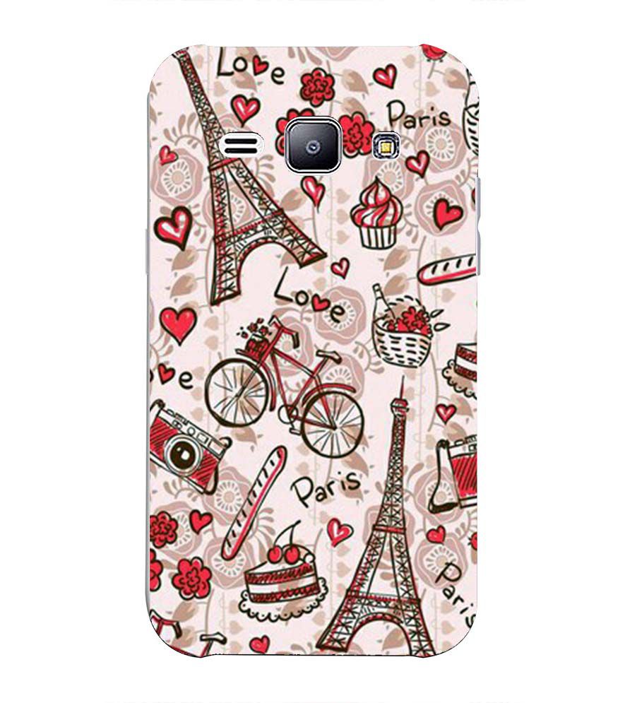 D2109-Love In Paris Back Cover for Samsung Galaxy J2 (2015)