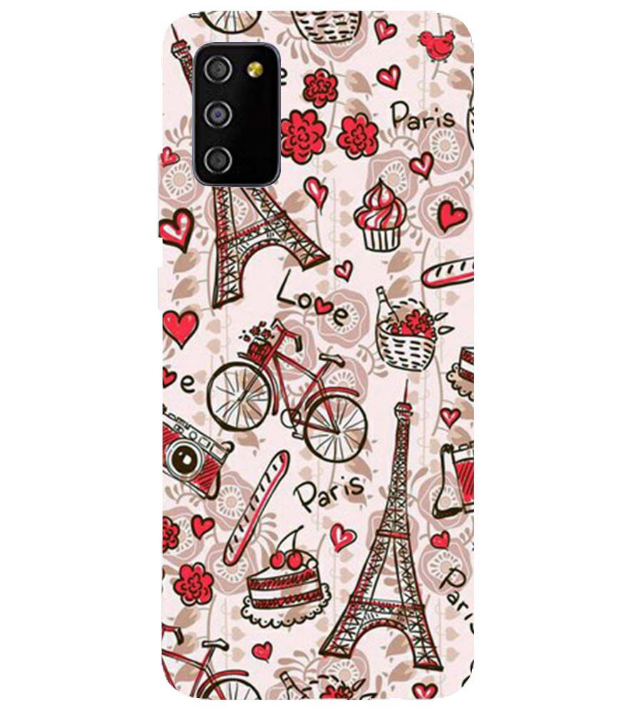 D2109-Love In Paris Back Cover for Samsung Galaxy M02s