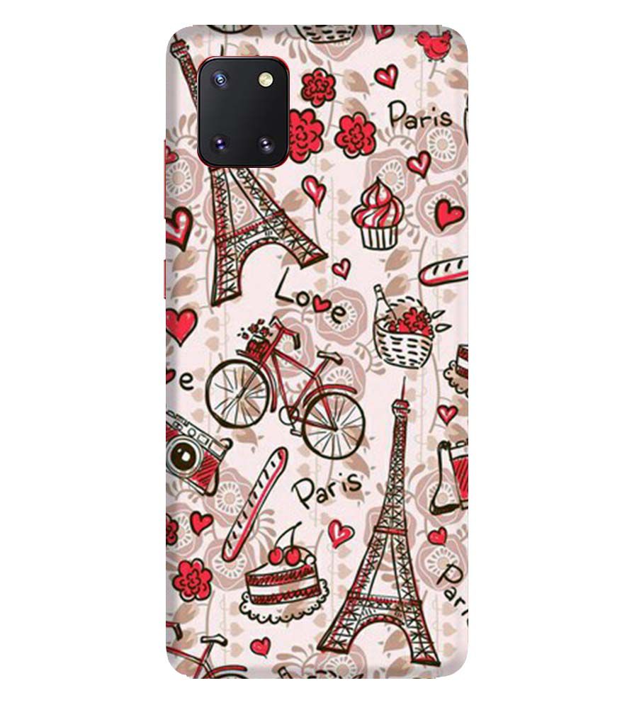 D2109-Love In Paris Back Cover for Samsung Galaxy Note10 Lite