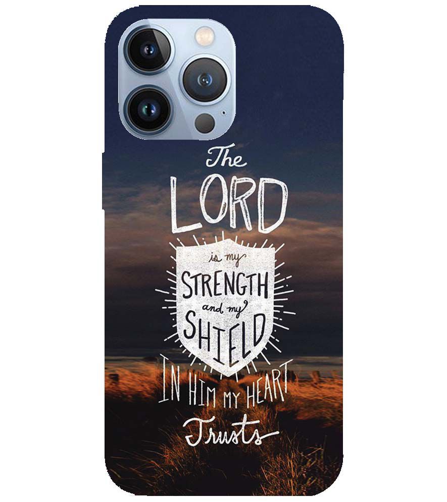 D2206-In Lord My Heart Trusts Back Cover for Apple iPhone 13 Pro