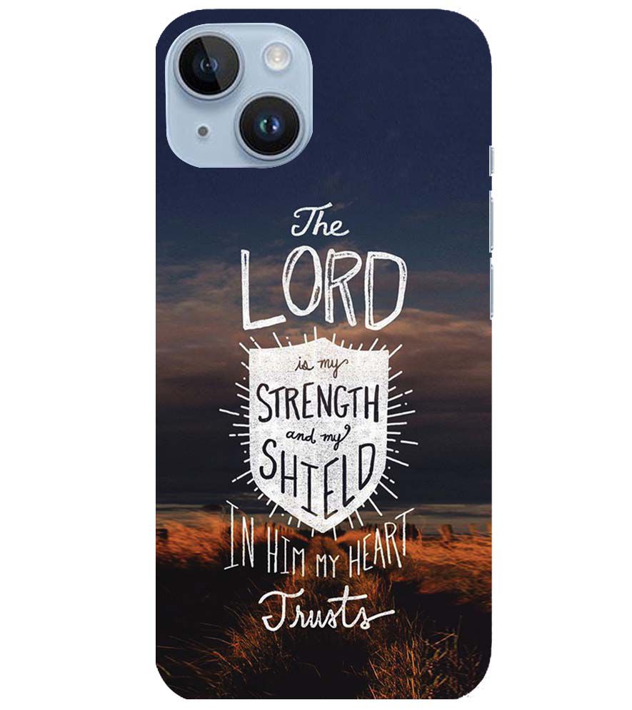 D2206-In Lord My Heart Trusts Back Cover for Apple iPhone 14