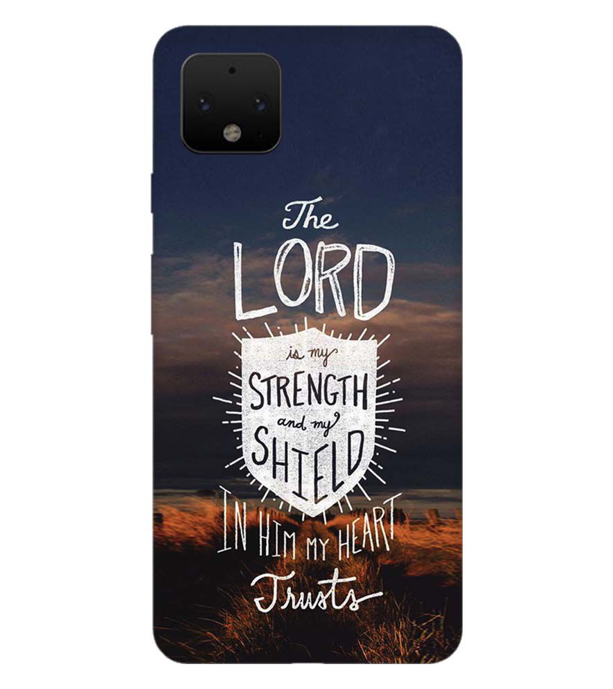 D2206-In Lord My Heart Trusts Back Cover for Google Pixel 4