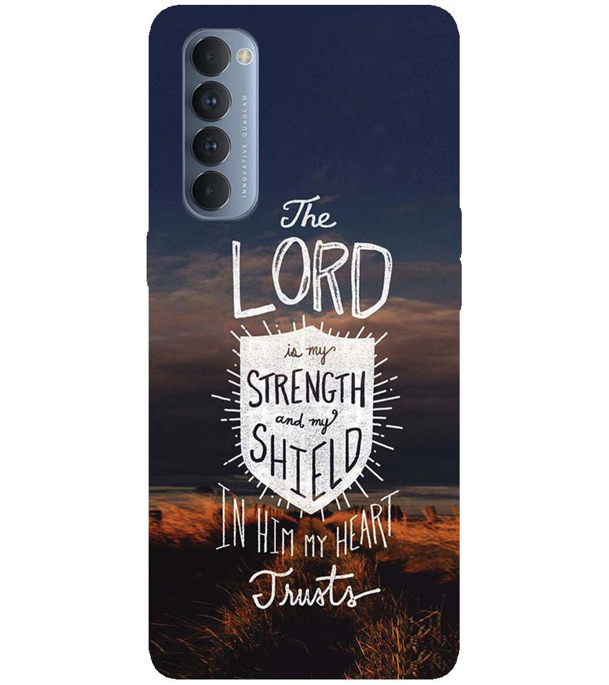 D2206-In Lord My Heart Trusts Back Cover for Oppo Reno4 Pro