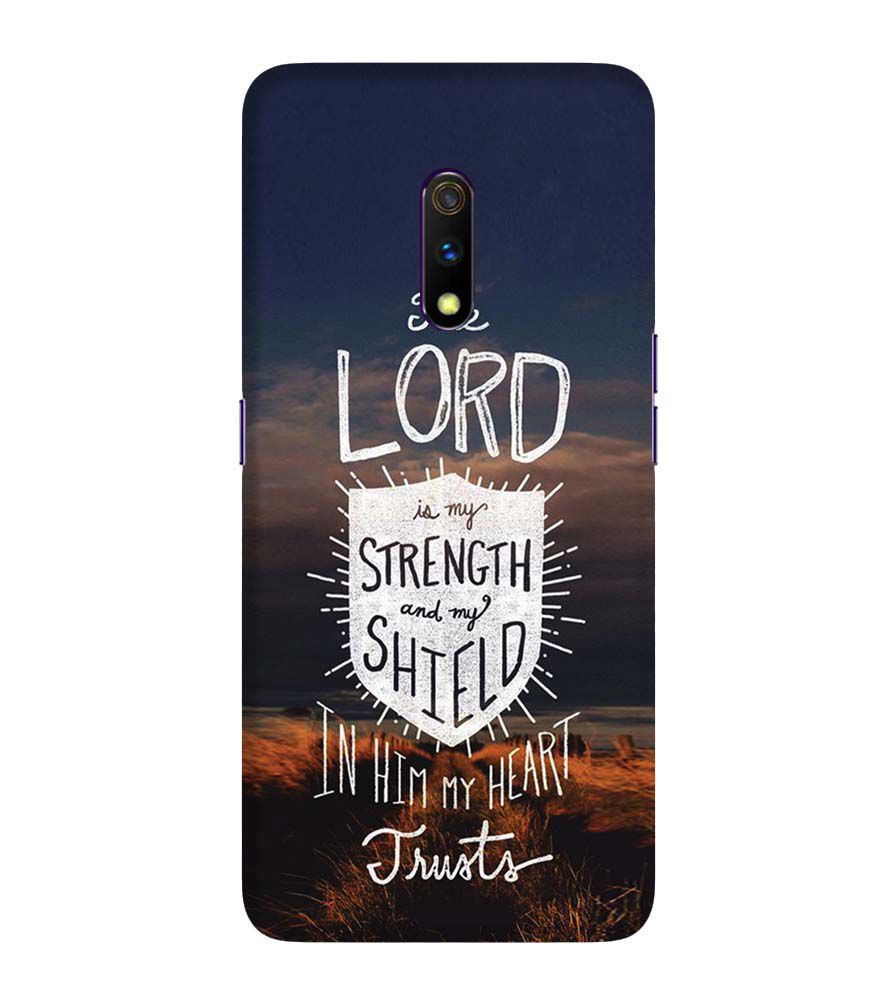 D2206-In Lord My Heart Trusts Back Cover for Realme X