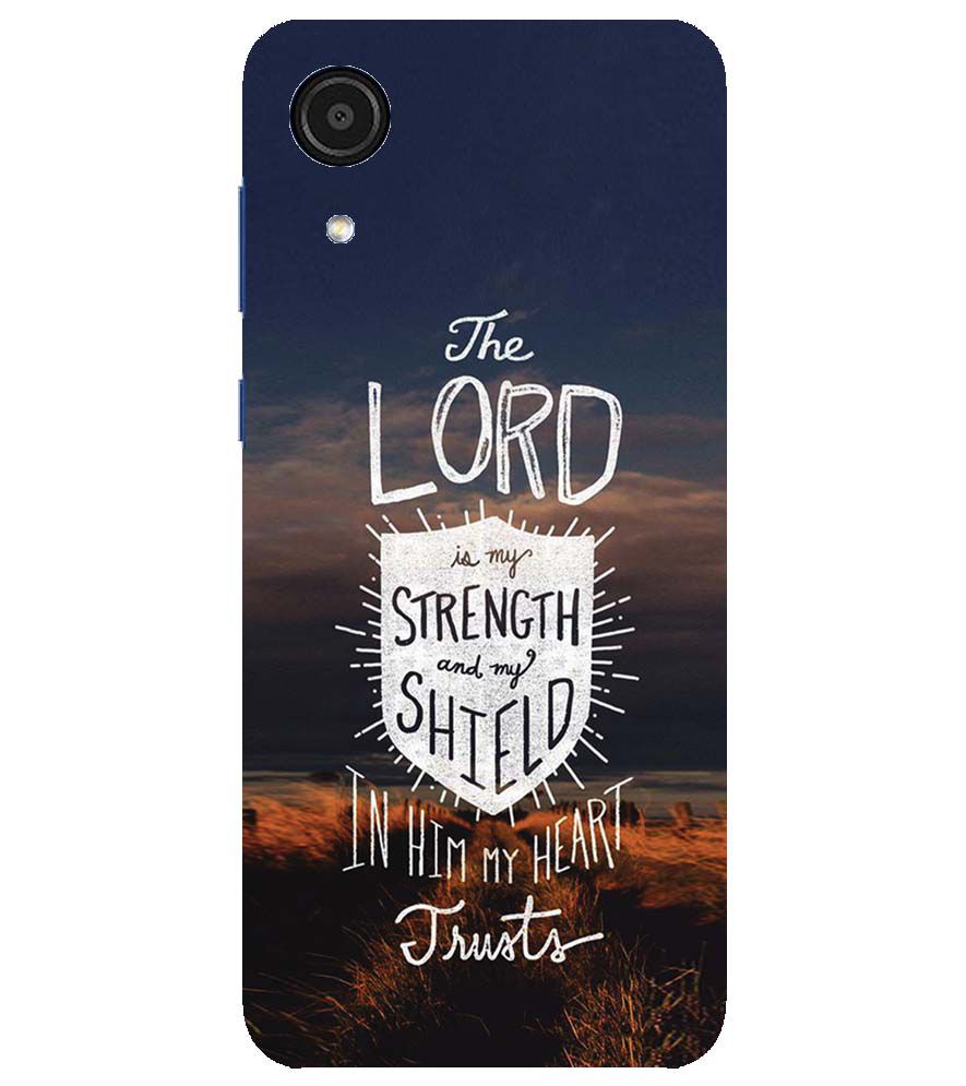 D2206-In Lord My Heart Trusts Back Cover for Samsung Galaxy A03 Core