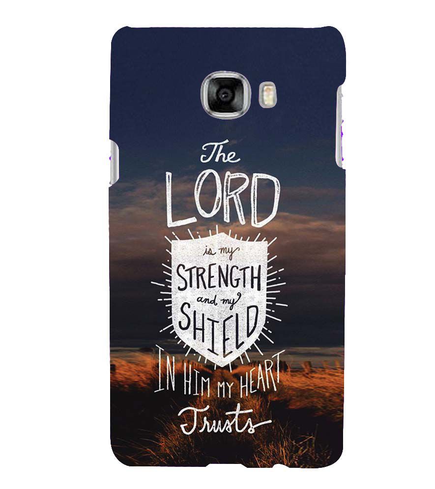 D2206-In Lord My Heart Trusts Back Cover for Samsung Galaxy C7 Pro