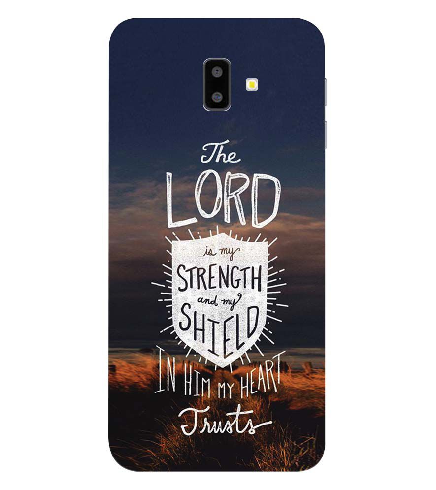 D2206-In Lord My Heart Trusts Back Cover for Samsung Galaxy J6+