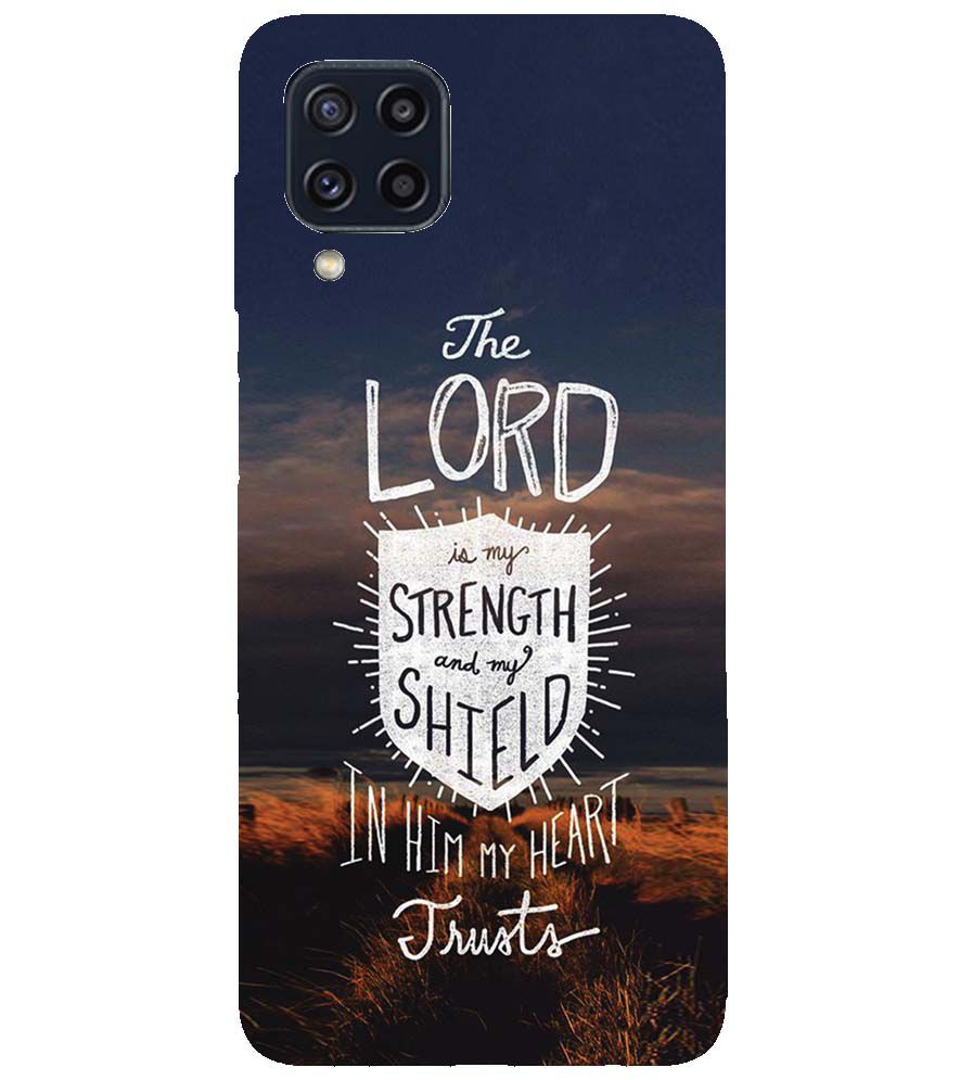 D2206-In Lord My Heart Trusts Back Cover for Samsung Galaxy M32 Prime