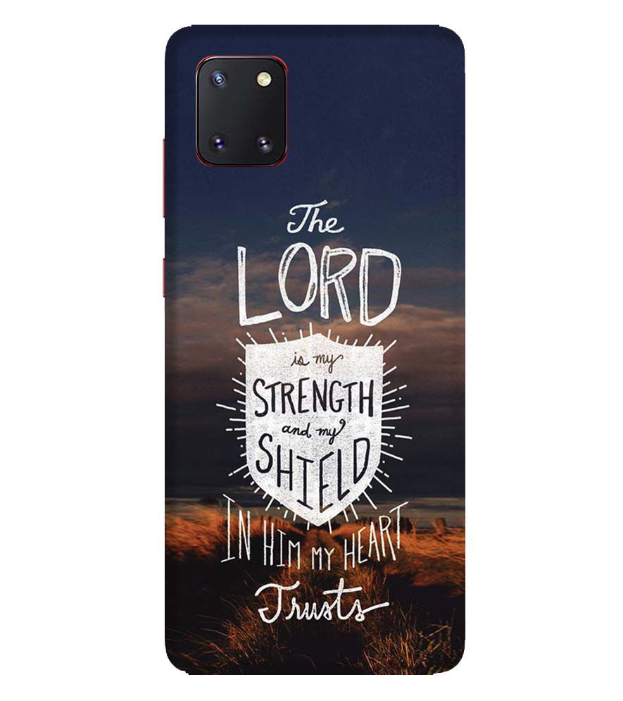 D2206-In Lord My Heart Trusts Back Cover for Samsung Galaxy Note10 Lite