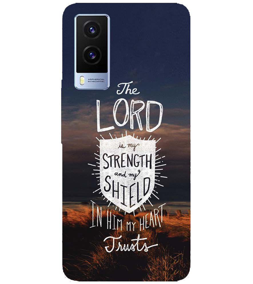 D2206-In Lord My Heart Trusts Back Cover for Vivo V21e 5G