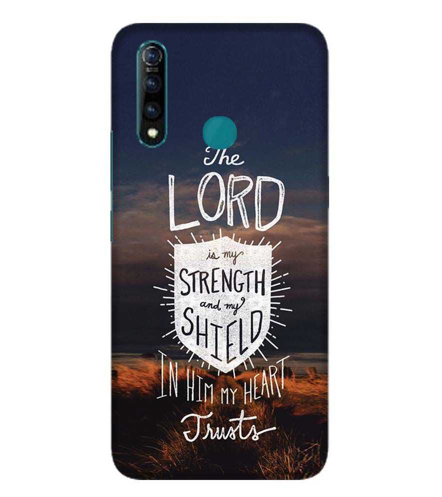 D2206-In Lord My Heart Trusts Back Cover for Vivo Z1 Pro