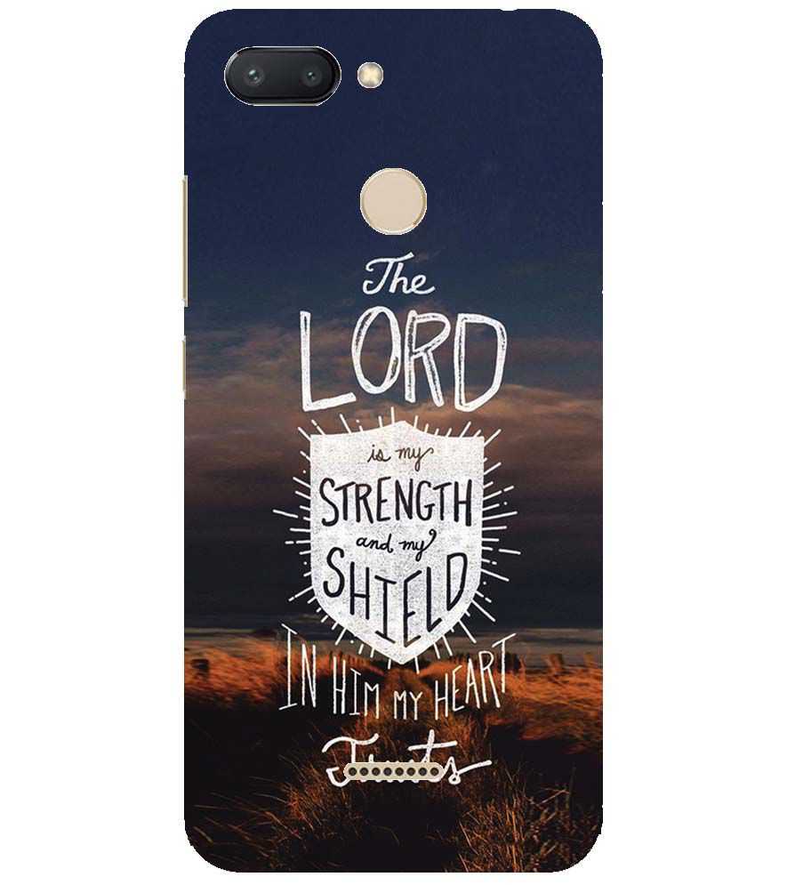 D2206-In Lord My Heart Trusts Back Cover for Xiaomi Redmi 6