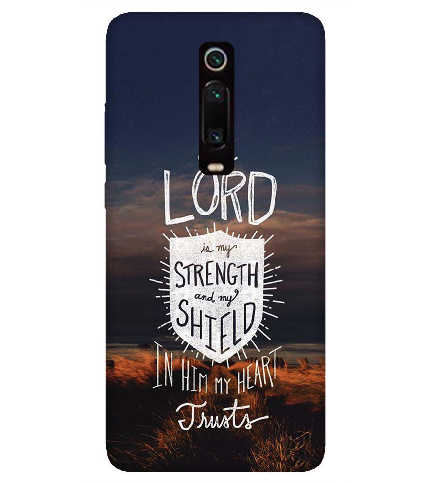 D2206-In Lord My Heart Trusts Back Cover for Xiaomi Redmi K20 Pro