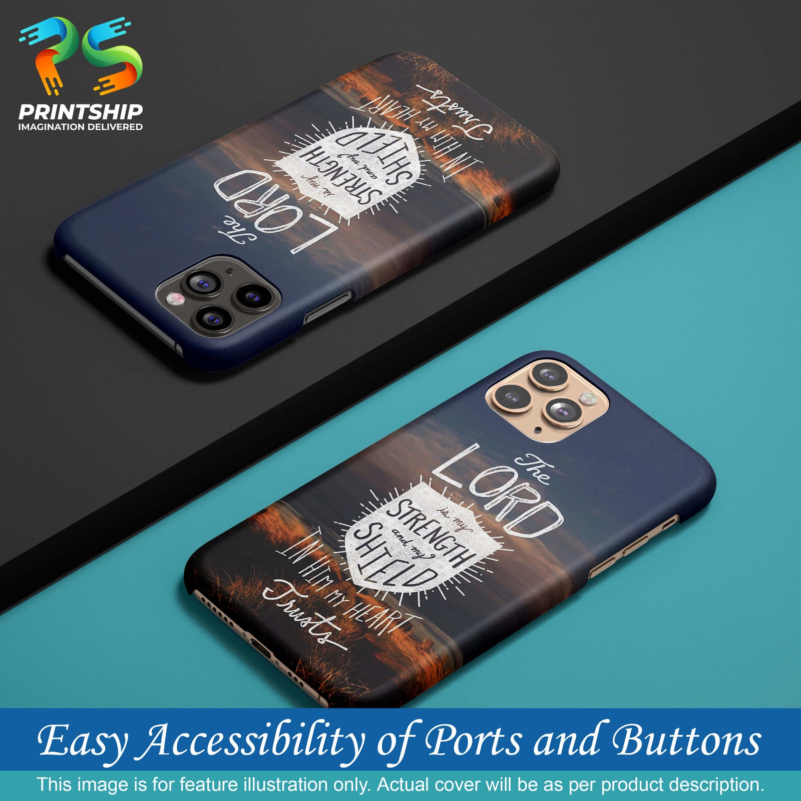 D2206-In Lord My Heart Trusts Back Cover for Huawei P20 Lite-Image5