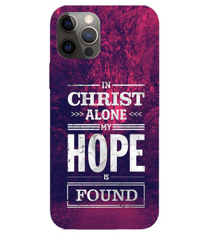 D2208-In Christ I Find Hope Back Cover for Apple iPhone 12 Pro