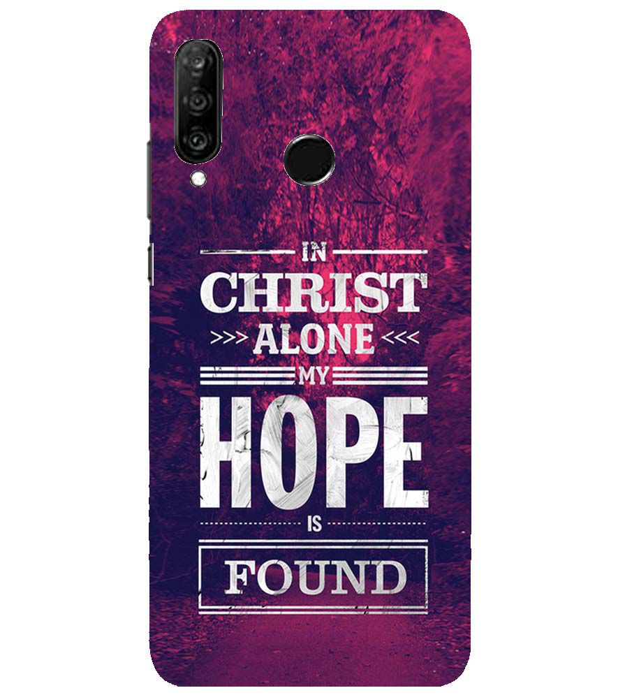 D2208-In Christ I Find Hope Back Cover for Huawei nova 4e