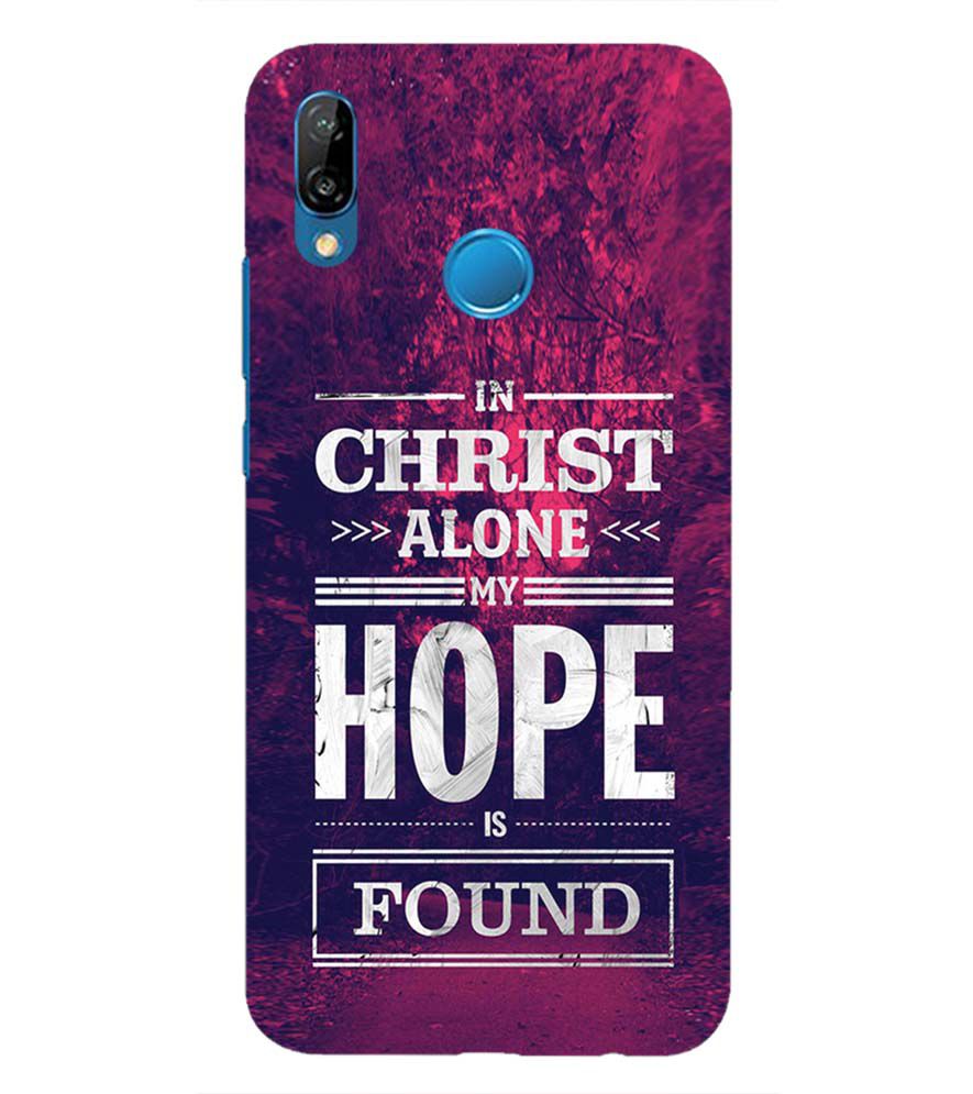 D2208-In Christ I Find Hope Back Cover for Huawei P20 Lite