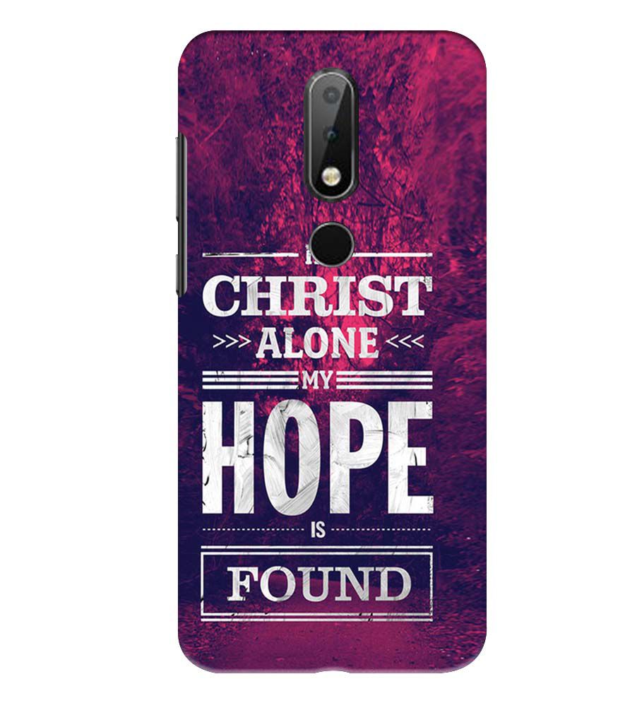 D2208-In Christ I Find Hope Back Cover for Nokia 6.1 Plus (Nokia X6)