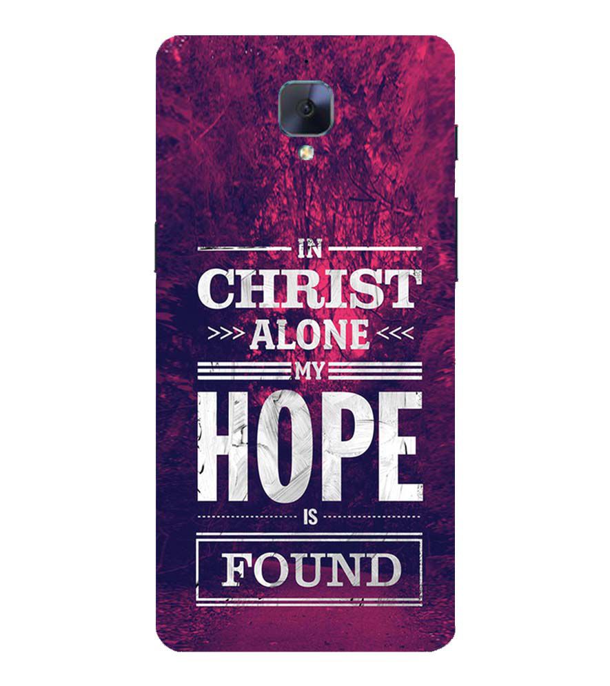 D2208-In Christ I Find Hope Back Cover for OnePlus 3 and OnePlus 3T