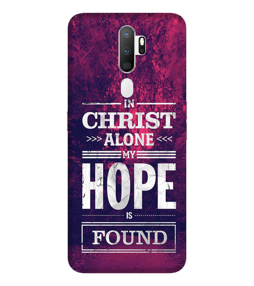 D2208-In Christ I Find Hope Back Cover for Oppo A9 (2020)