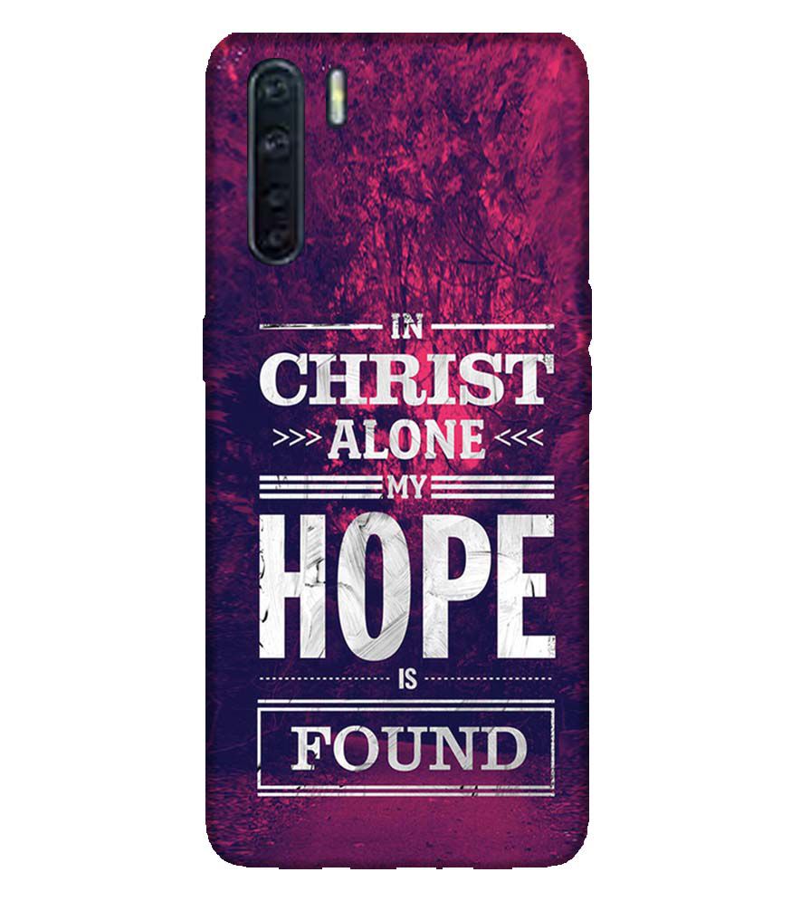 D2208-In Christ I Find Hope Back Cover for Oppo A91