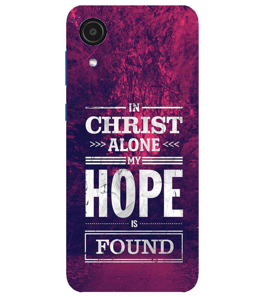 D2208-In Christ I Find Hope Back Cover for Samsung Galaxy A03 Core