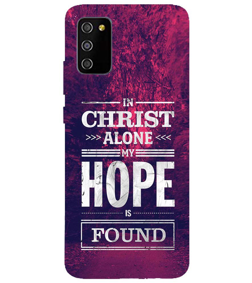 D2208-In Christ I Find Hope Back Cover for Samsung Galaxy M02s
