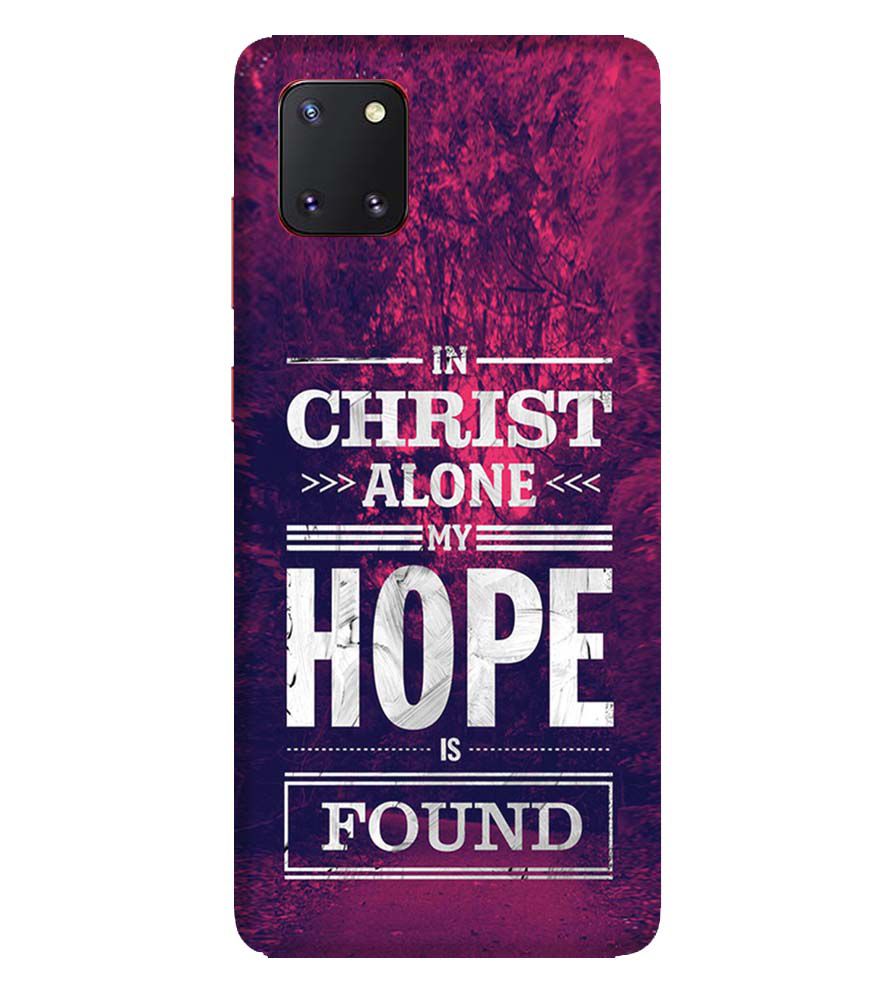 D2208-In Christ I Find Hope Back Cover for Samsung Galaxy Note10 Lite