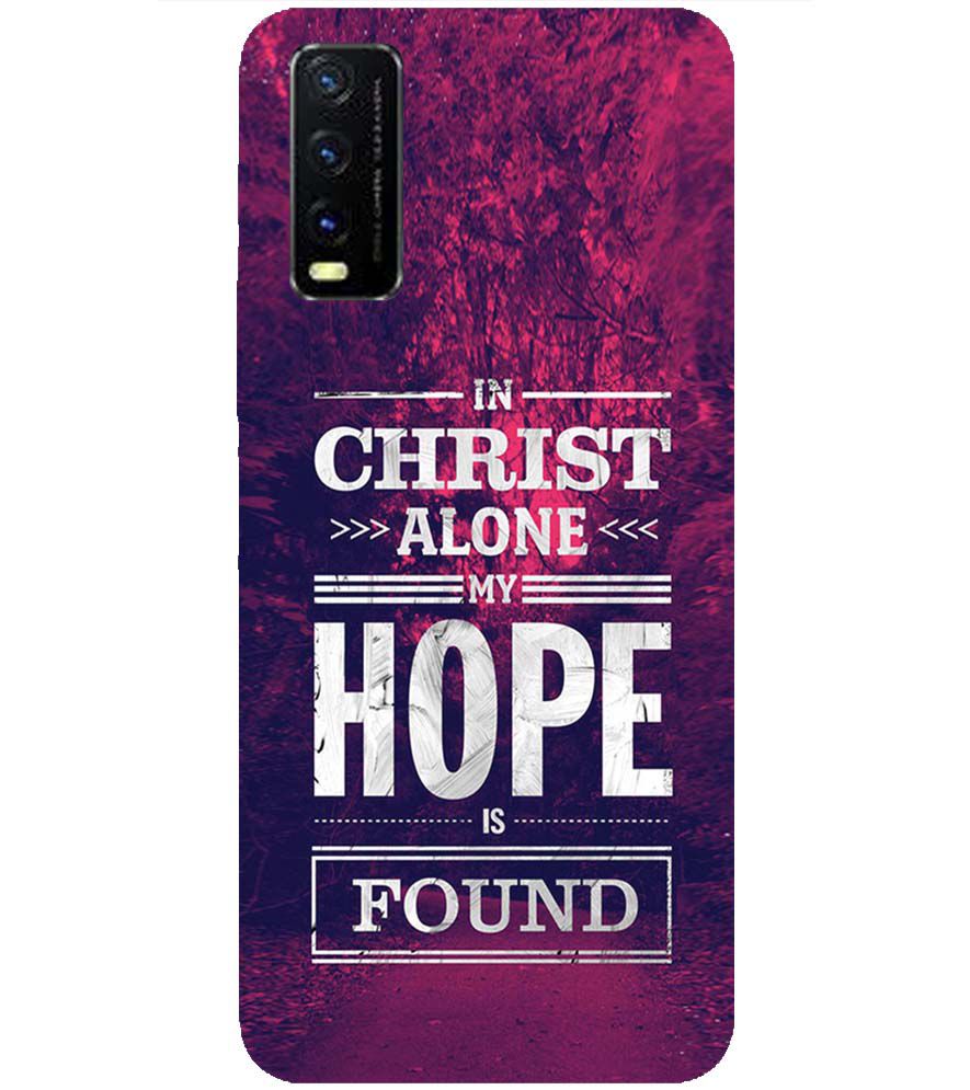 D2208-In Christ I Find Hope Back Cover for vivo Y20s
