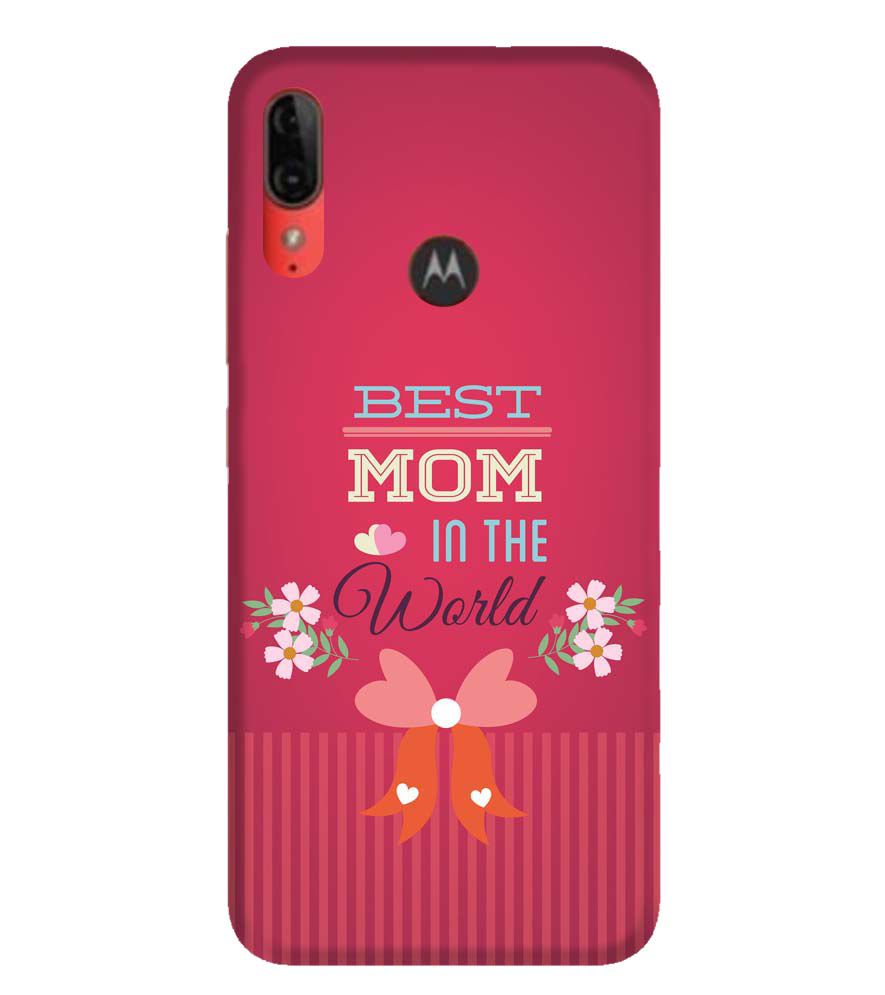 G0357-Best Mom in the World Back Cover for Motorola Moto E6s
