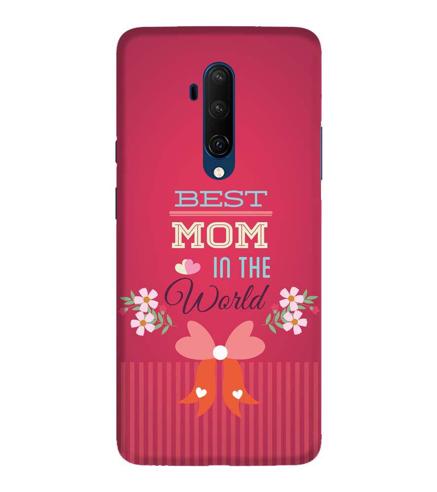 G0357-Best Mom in the World Back Cover for OnePlus 7T Pro