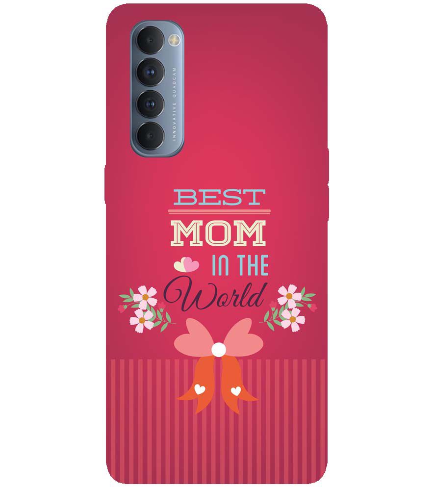 G0357-Best Mom in the World Back Cover for Oppo Reno4 Pro