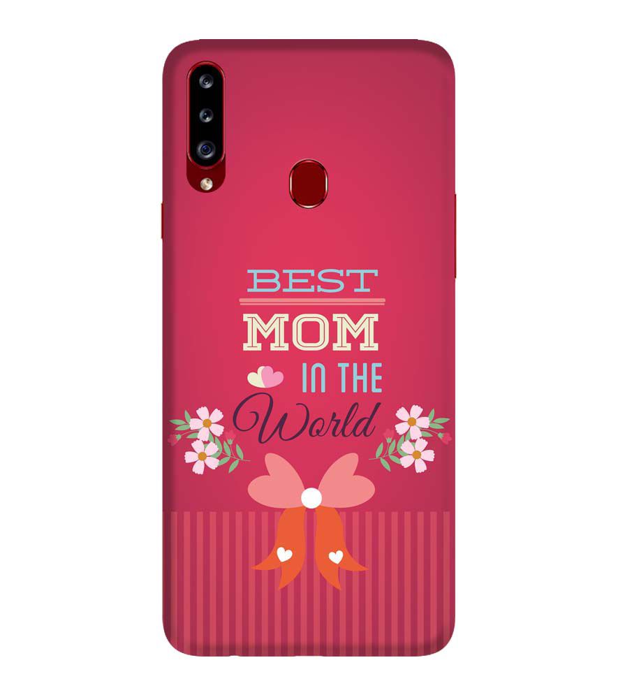 G0357-Best Mom in the World Back Cover for Samsung Galaxy A20s