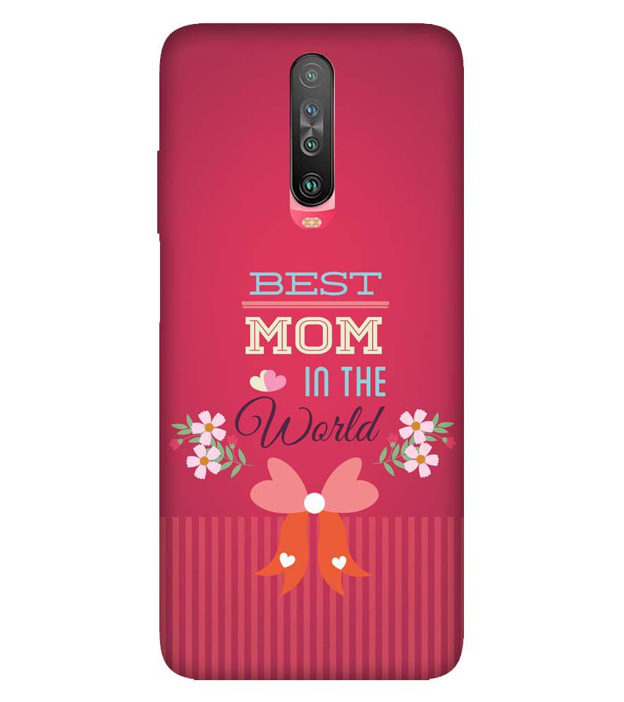 G0357-Best Mom in the World Back Cover for Xiaomi Redmi K30
