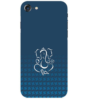 H0056-Swastik and Ganesha Back Cover for Apple iPhone 7