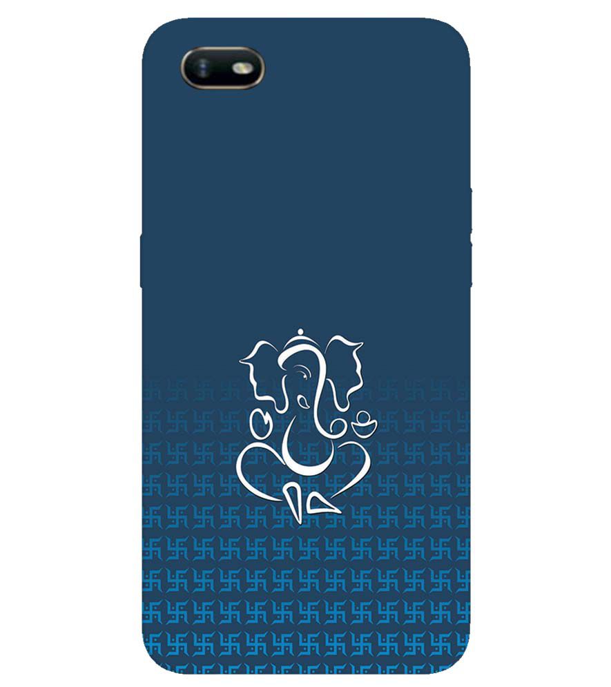 H0056-Swastik and Ganesha Back Cover for Oppo A1k