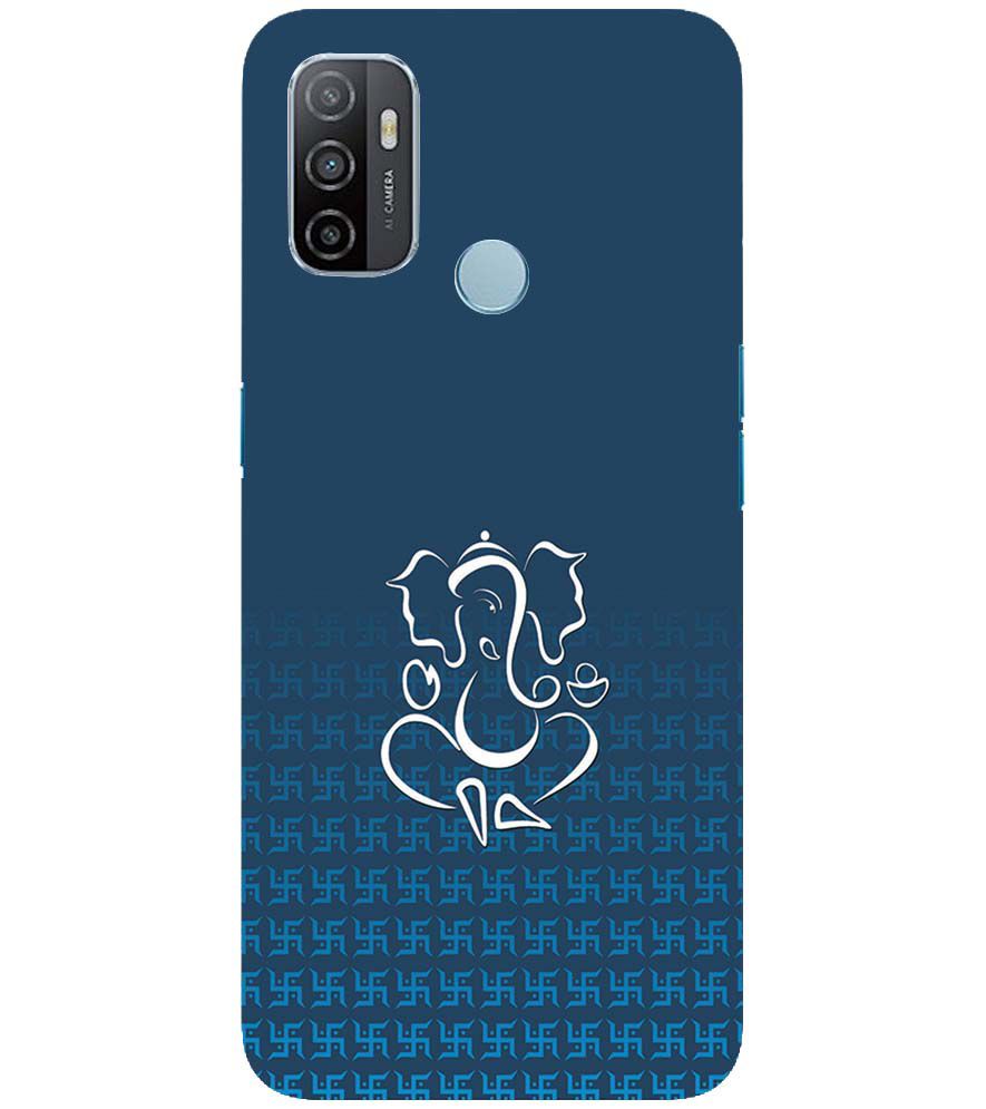 H0056-Swastik and Ganesha Back Cover for Oppo A33