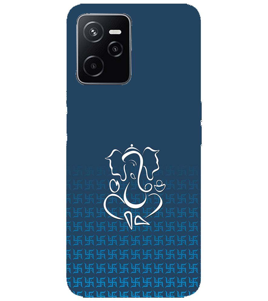 H0056-Swastik and Ganesha Back Cover for Realme C35