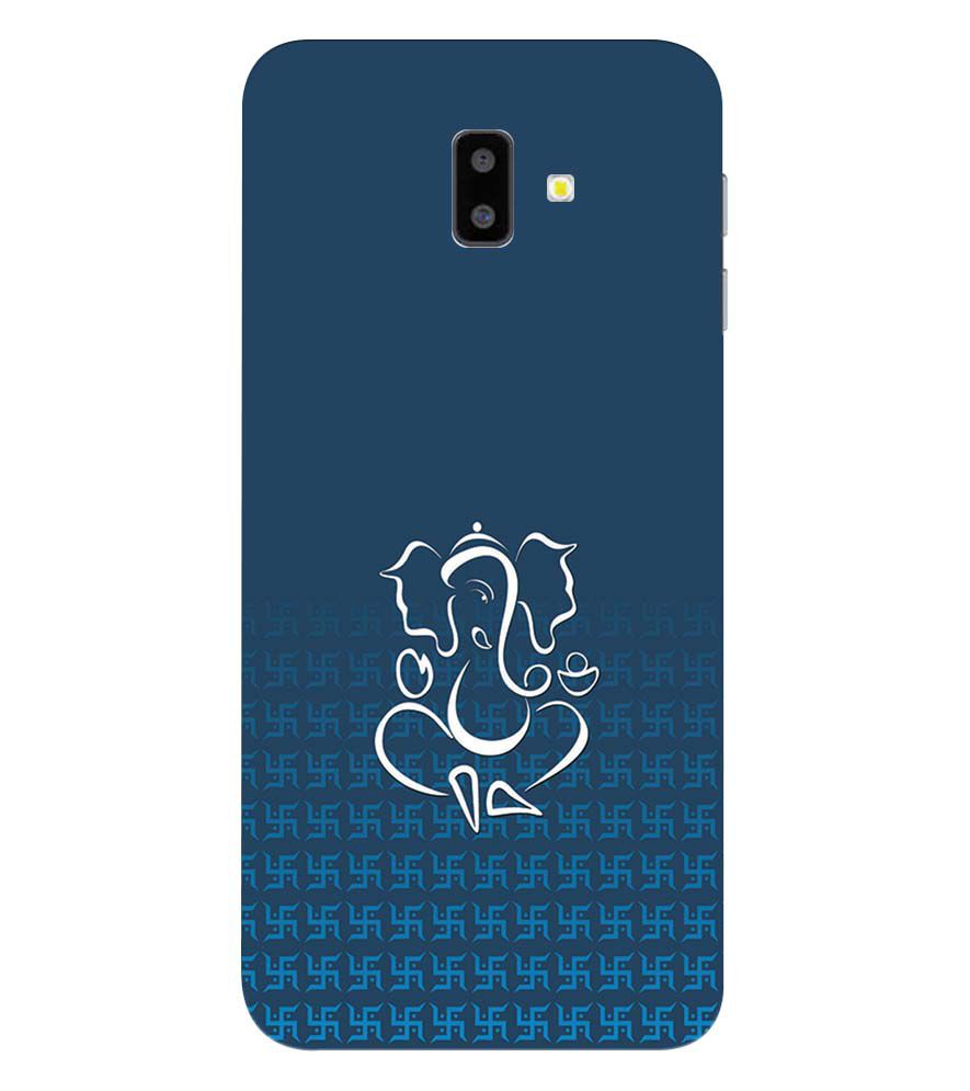 H0056-Swastik and Ganesha Back Cover for Samsung Galaxy J6+