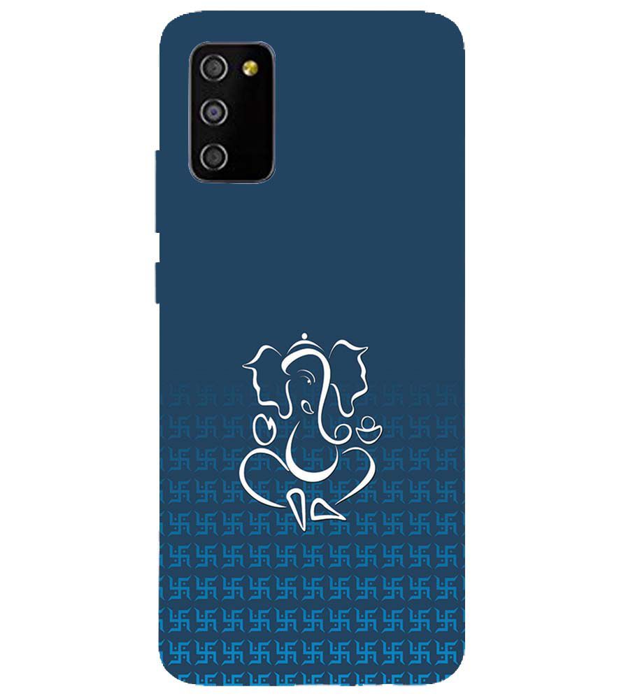 H0056-Swastik and Ganesha Back Cover for Samsung Galaxy M02s