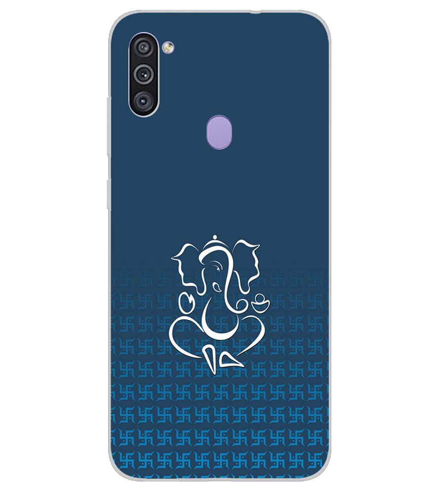 H0056-Swastik and Ganesha Back Cover for Samsung Galaxy M11