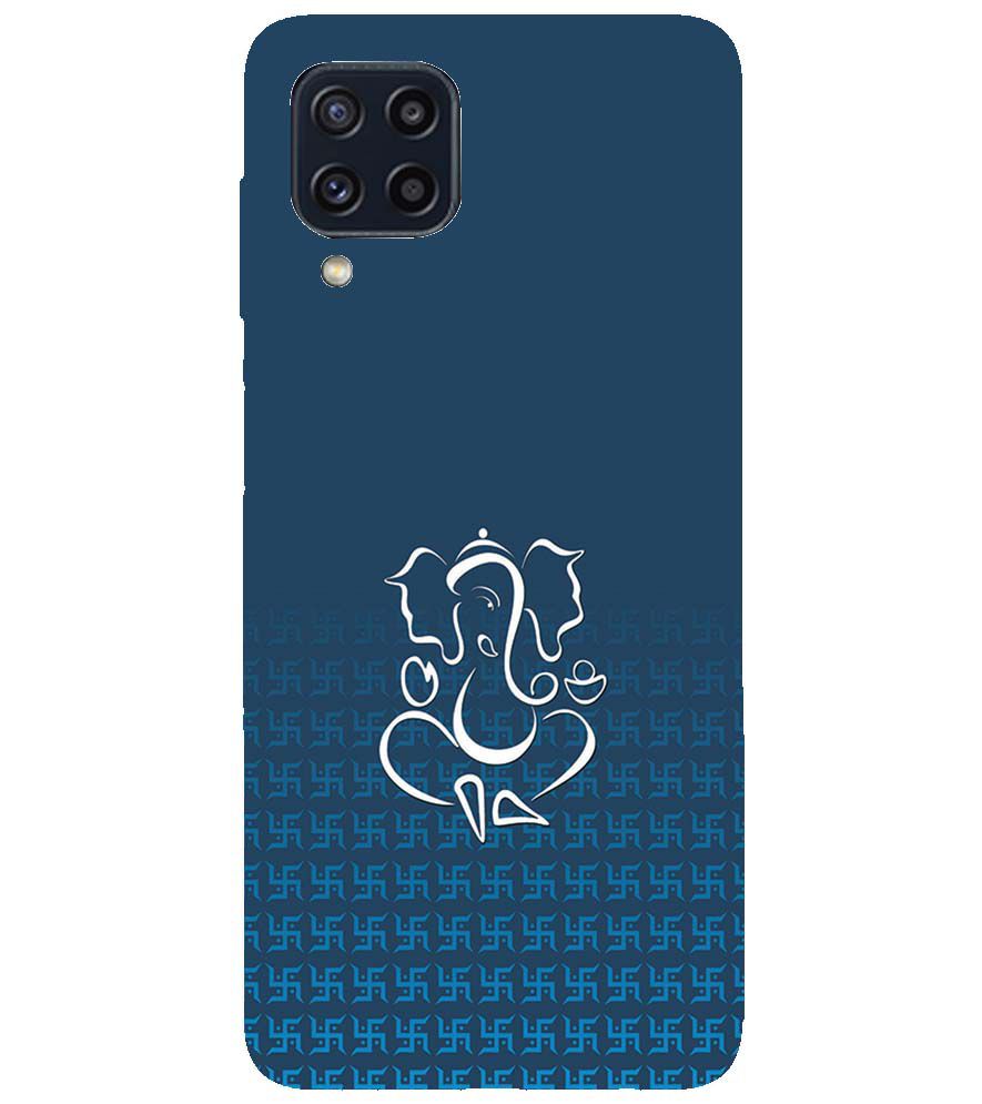 H0056-Swastik and Ganesha Back Cover for Samsung Galaxy M32 Prime