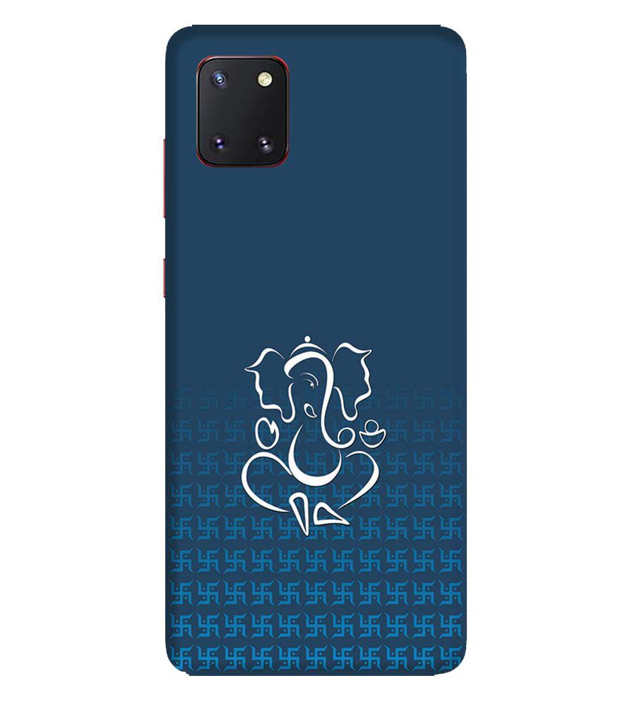 H0056-Swastik and Ganesha Back Cover for Samsung Galaxy Note10 Lite