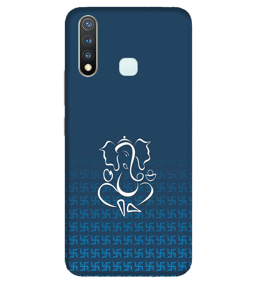 H0056-Swastik and Ganesha Back Cover for Vivo U20
