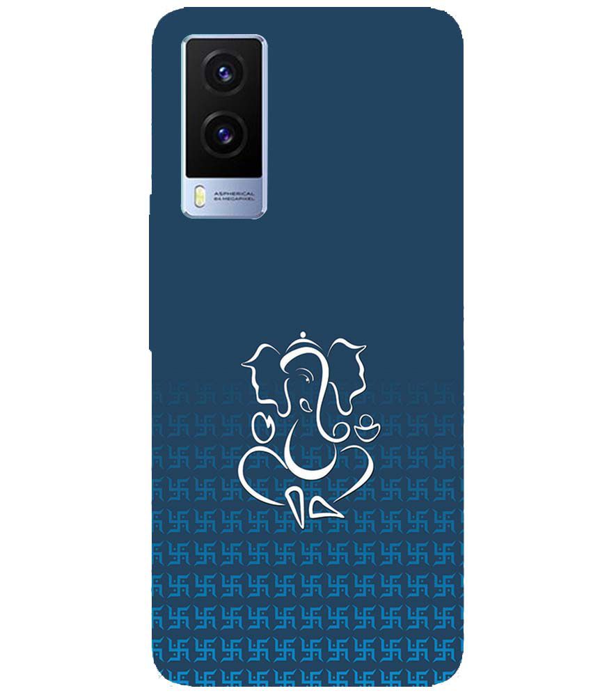 H0056-Swastik and Ganesha Back Cover for Vivo V21e 5G