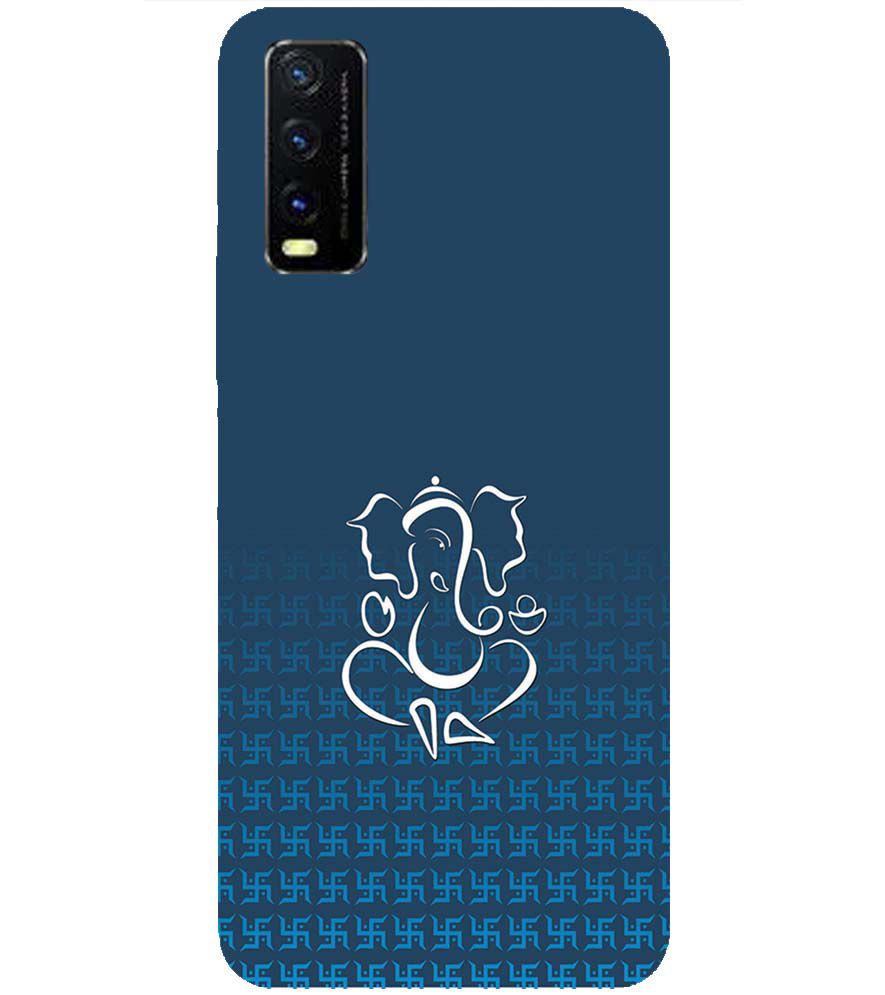 H0056-Swastik and Ganesha Back Cover for vivo Y20s