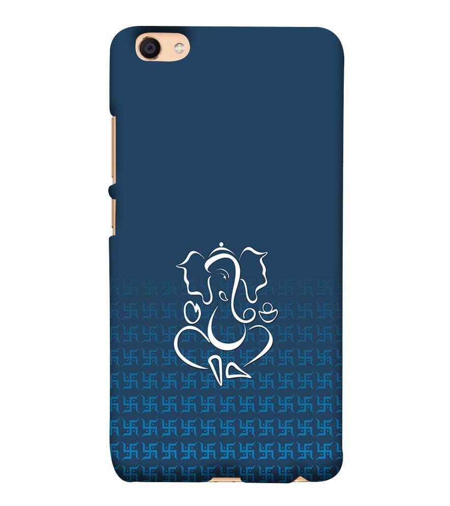 H0056-Swastik and Ganesha Back Cover for vivo Y55s