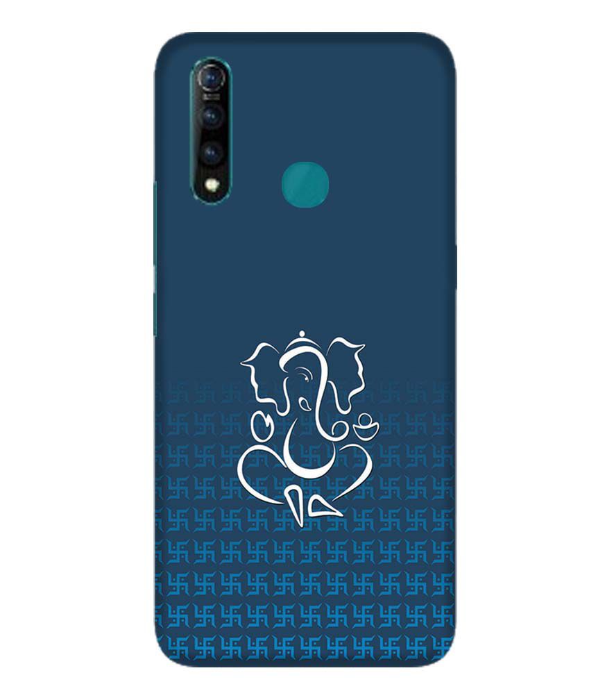 H0056-Swastik and Ganesha Back Cover for Vivo Z1 Pro