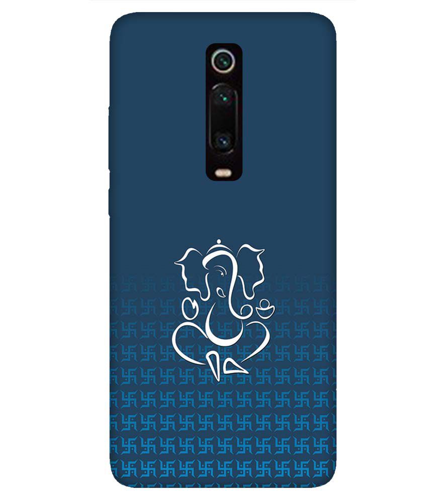 H0056-Swastik and Ganesha Back Cover for Xiaomi Redmi K20 Pro